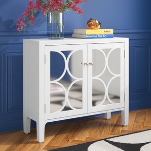 Lela 2 door on sale mirrored accent cabinet